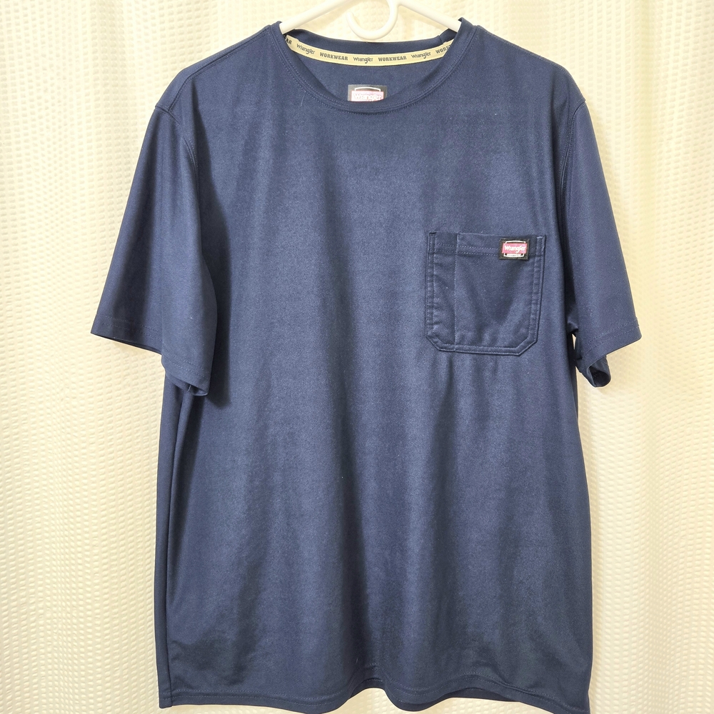 Wrangler Navy Short Sleeve Tee with Pocket
